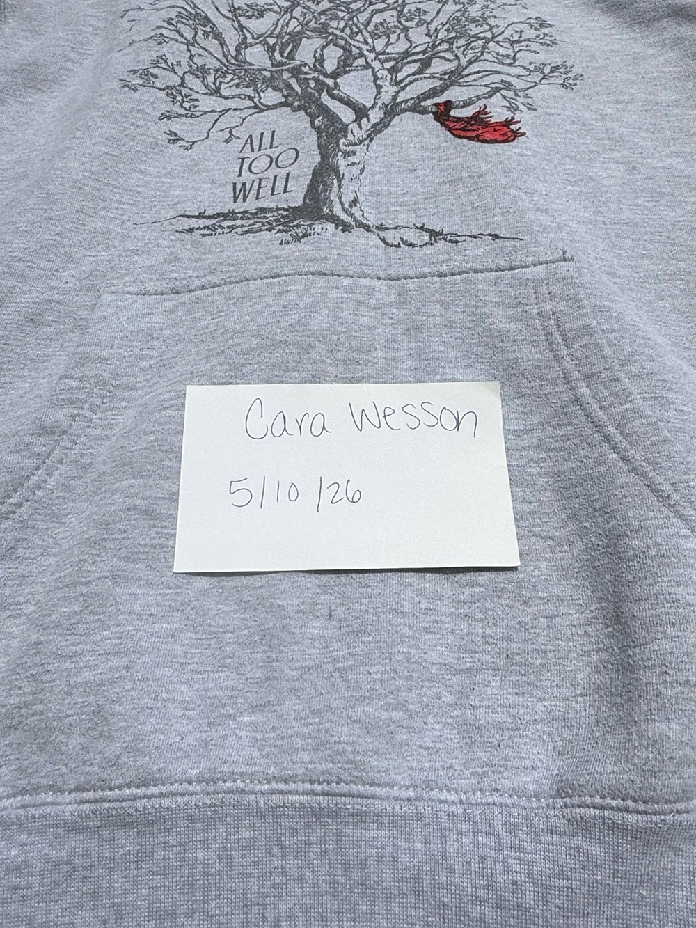 Taylor Swift All Too Well Hoodie Red Era Medium Cozy Sweatshirt Official Merch - Picture 4 of 6